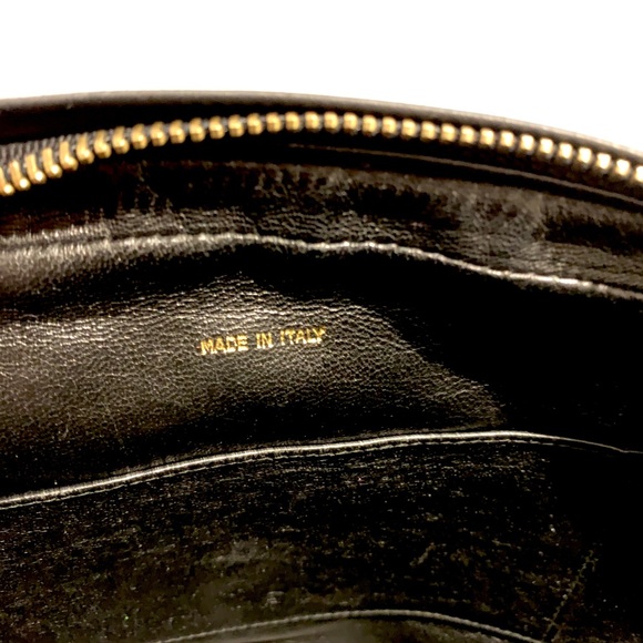 Chanel Chevron Quilted Black Patent Leather Camera Bag w/ Gold Tone Accessories - Picture 10 of 11